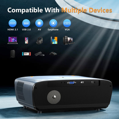 Novo projetor 4K UHD 3500 ANSI Google TV home theater projetor TOF 1080P Android WiFi 2.4+5G foco automático vídeo Projetor quente