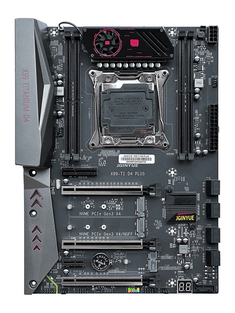 JGINYUE X99 motherboard Intel LGA 2011-3 xeon E5 V3 V4 DDR4 128GB M.2 NVME SATA X99TI D4 PLUS