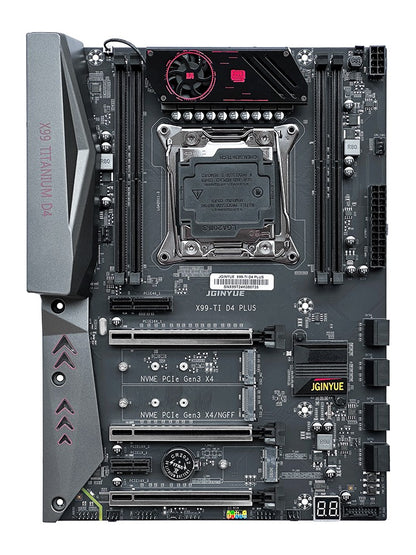 JGINYUE X99 motherboard Intel LGA 2011-3 xeon E5 V3 V4 DDR4 128GB M.2 NVME SATA X99TI D4 PLUS