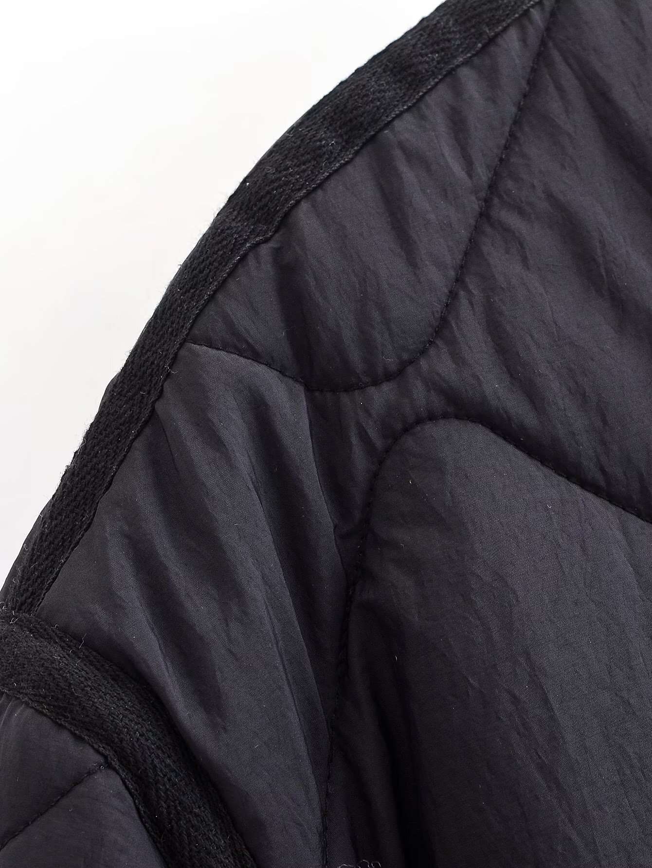 Nlzgmsj Autumn Winter Women's Solid Single-breasted O-Neck Jacket Fashion  Long Sleeve Coat  Street Casual  Short  Jacket