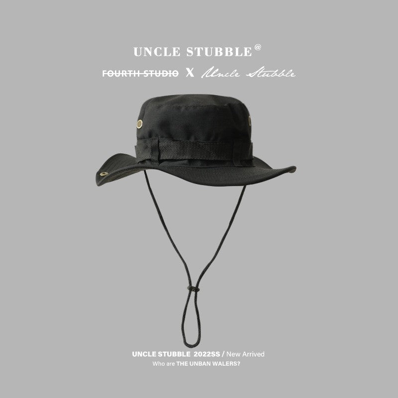 Men Fishing Wide Brim Neck Flap Cover Sun Bucket Hat Hiking Cap Summer Hiking Fisherman Caps