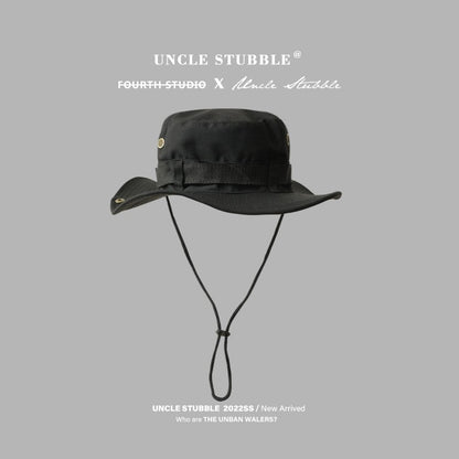 Men Fishing Wide Brim Neck Flap Cover Sun Bucket Hat Hiking Cap Summer Hiking Fisherman Caps