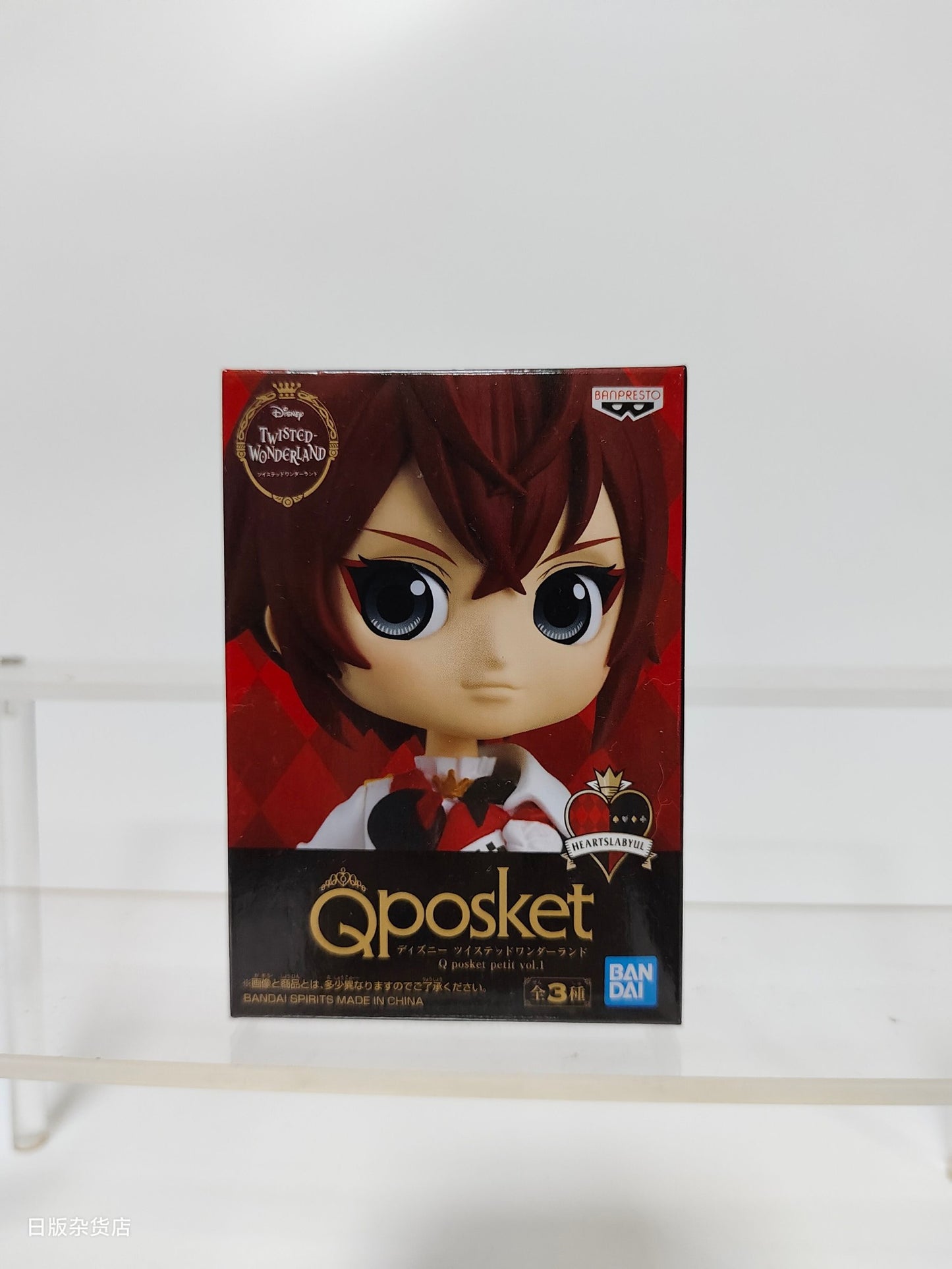 Genuine Bandai Q posket Series Disney Twisted Leona Jack Ruggie Wonderland Azul Ashengrotto Colecionáveis Brinquedos de Modelo Presente