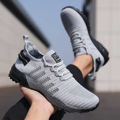 Tênis Masculino Casual Malha Leve Respirável Solado Macio Sapatos de Corrida Slip-on Masculino Sapatilhas Mocassins Calçados Esportivos Zapatos Hombre