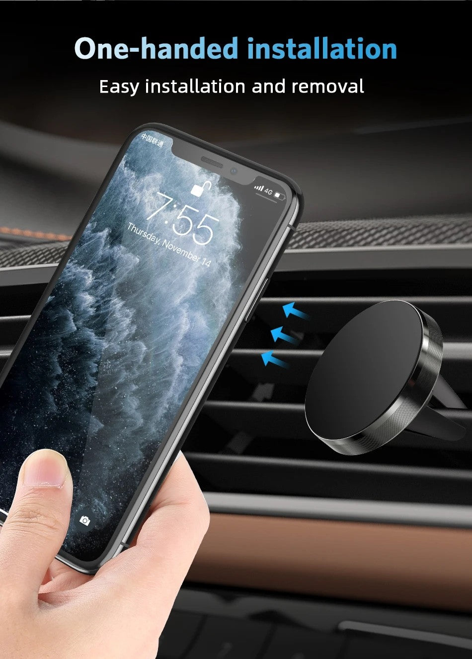 Air Vent Magnet Smartphone Mobile Stand Magnetic Car Phone Holder Cell GPS Mount For iPhone 16 15 14 13 12 Xiaomi Samsung Holde
