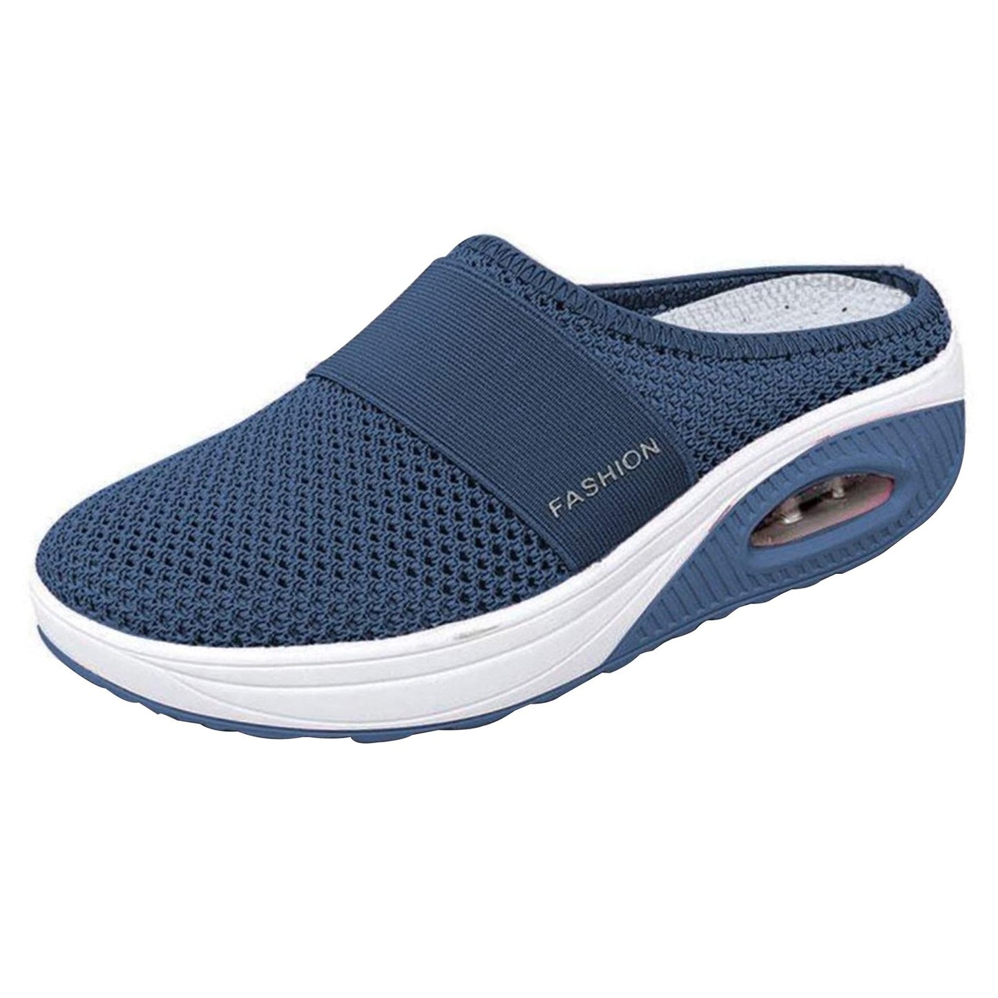 Slip-On Women'S Walking Sandals,Breathable Mesh Casual Shoes Breathable With Arch Support Knit Shoes Thickened Soft Sole