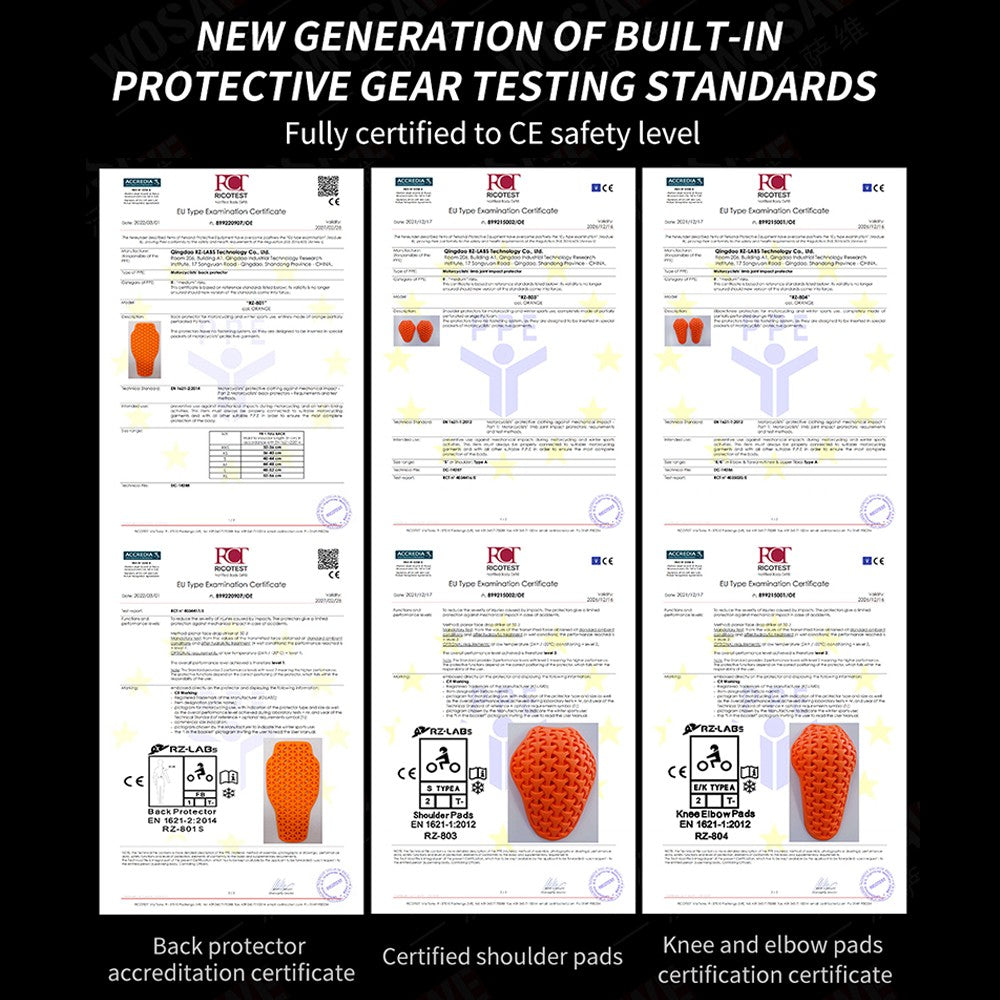 WOSAWE Women Motorcycle Jacket and Pants Set with Removable Pads Soft Protective Gear CE Certified Safety Moto Racing Clothes