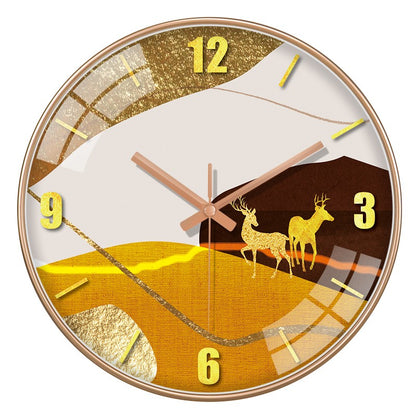 12 Inch luxury silent wall clock simple abstract clock for living room kitchen bedroom Nordic style personalized home decoration