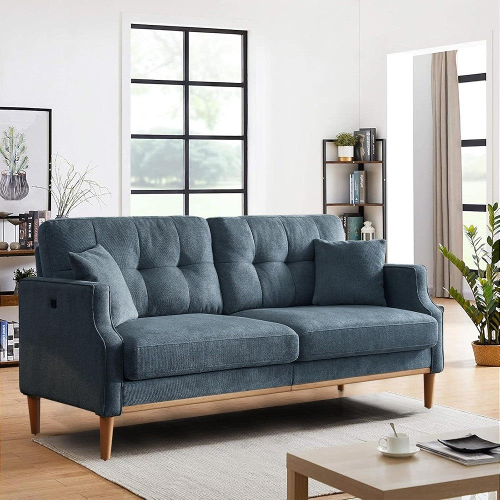 70" Loveseat Sofa for Living Room, Small Apartment and Spaces, Multifunctional Rechargeable Multi-Person Fashion Couch