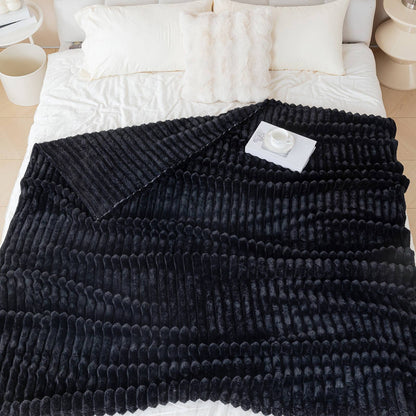 1pc soft and skin friendly warm blanket, suitable for bedrooms, sofa covers, camping and travel, multifunctional blanket
