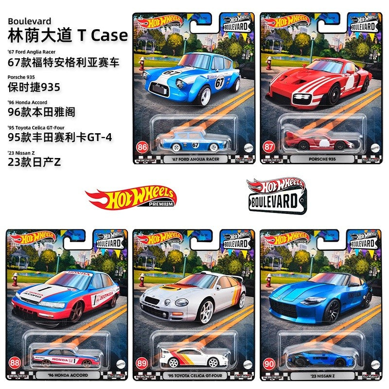 Hot Wheels Boulevard 1:64 2025 Mix GJT68 Miniatura de Liga Fundida Corpo Chassi Modelos Colecionáveis Premium Carros Coleção Presente
