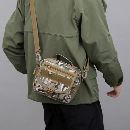 Tactical Messenger Pouch Men's Vintage Camouflage Army Crossbody Bag Nylon Single Shoulder Bag Chest Pack Sling Hunting Bag