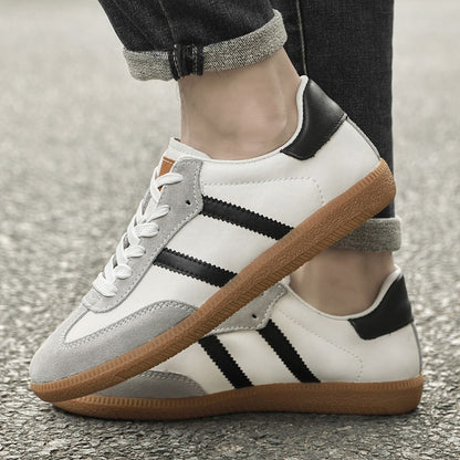 All-match Male Skate Shoes Skateboard Footwea Genuine Leather Sneakers 2025 New Arrival Mens Tenis Masculino Leisure Walk Flats