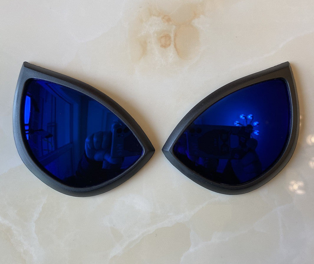 Movie Cosplay Lens Accessories For Super Bodysuit Full Mask Eyeglass Stereoscopic Color Light Halloween Carnival Party Prop Gift