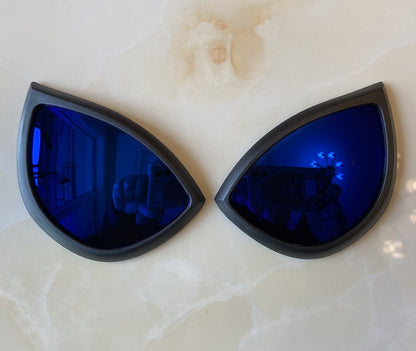Movie Cosplay Lens Accessories For Super Bodysuit Full Mask Eyeglass Stereoscopic Color Light Halloween Carnival Party Prop Gift