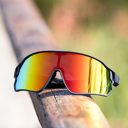 2 Pack Unisex Sports Sunglasses for Cycling, Fishing, Driving, Hiking - UV400 Protection Outdoor Eyewear