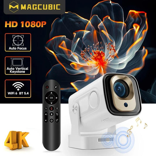 Magcubic HY310 Auto Focus 4K HD Mini Projector 330ANSI 1080P Android 11 Portable Cinema 5W Speaker Air Mouse Voice Control HY300