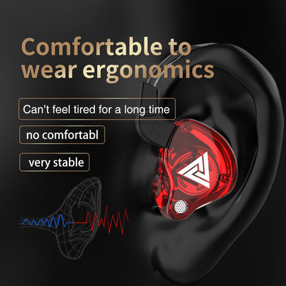 Fone de Ouvido Gamer QKZ AK6 Genuíno, Headset Gamer com Cabo de 3,5mm, Fones de Ouvido com Redução de Ruído, Fones de Ouvido com Fio e Mãos Livres para Esportes