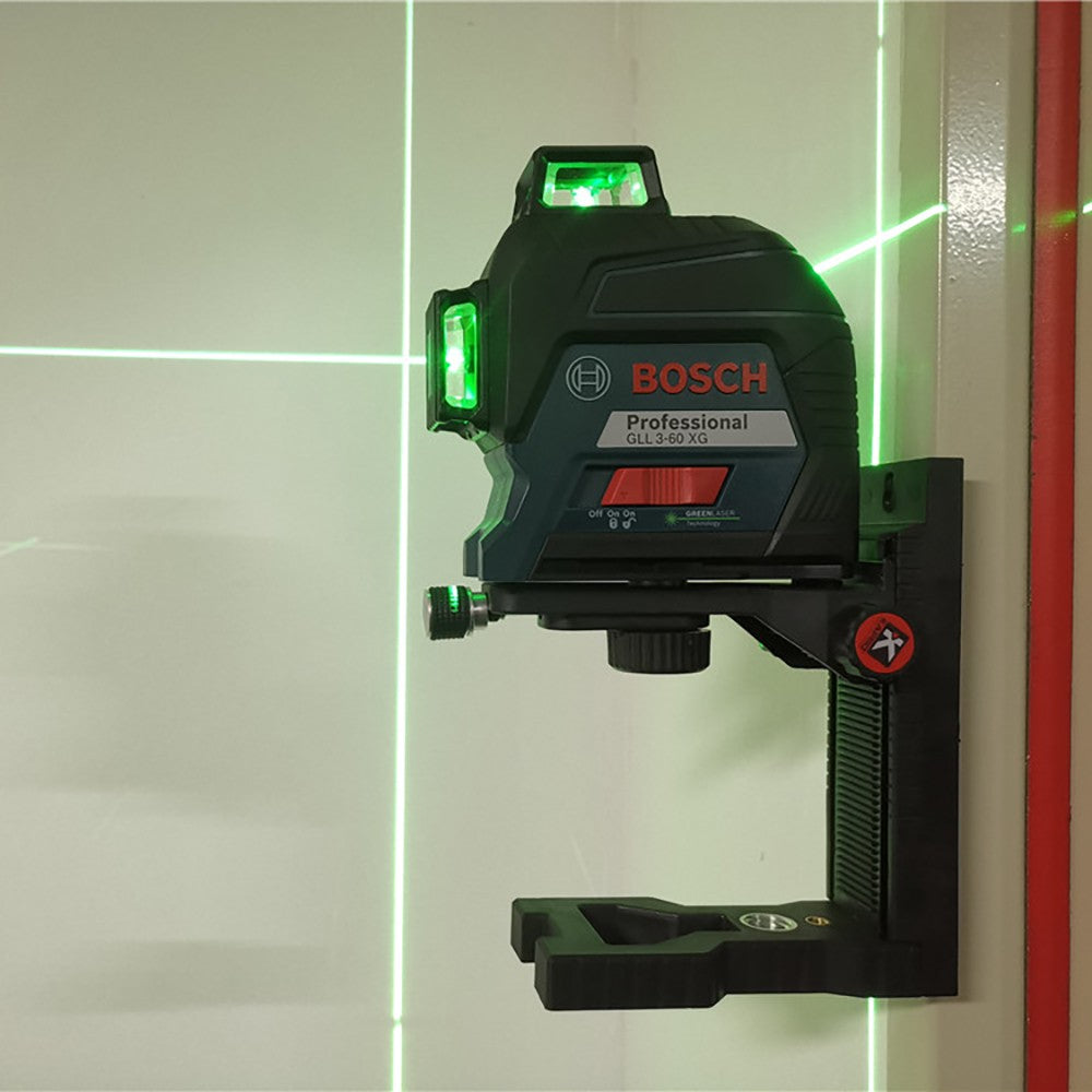 Nível a Laser Verde Bosch 12 Linhas 360 Nível a Laser GLL3-60XG Projeção de Linha de Marcação para Decoração Residencial Nível a Laser para Exterior