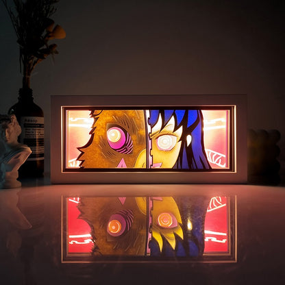 Anime Cartoon series paper-cut light room bedroom night light atmosphere light remote control colorful light box