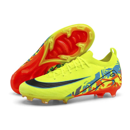 New Men Football Boots Training Long Spikes Soccer Shoes Sneakers Original  Drop Shipping Futsal Cleats Match Ultralight Indoor
