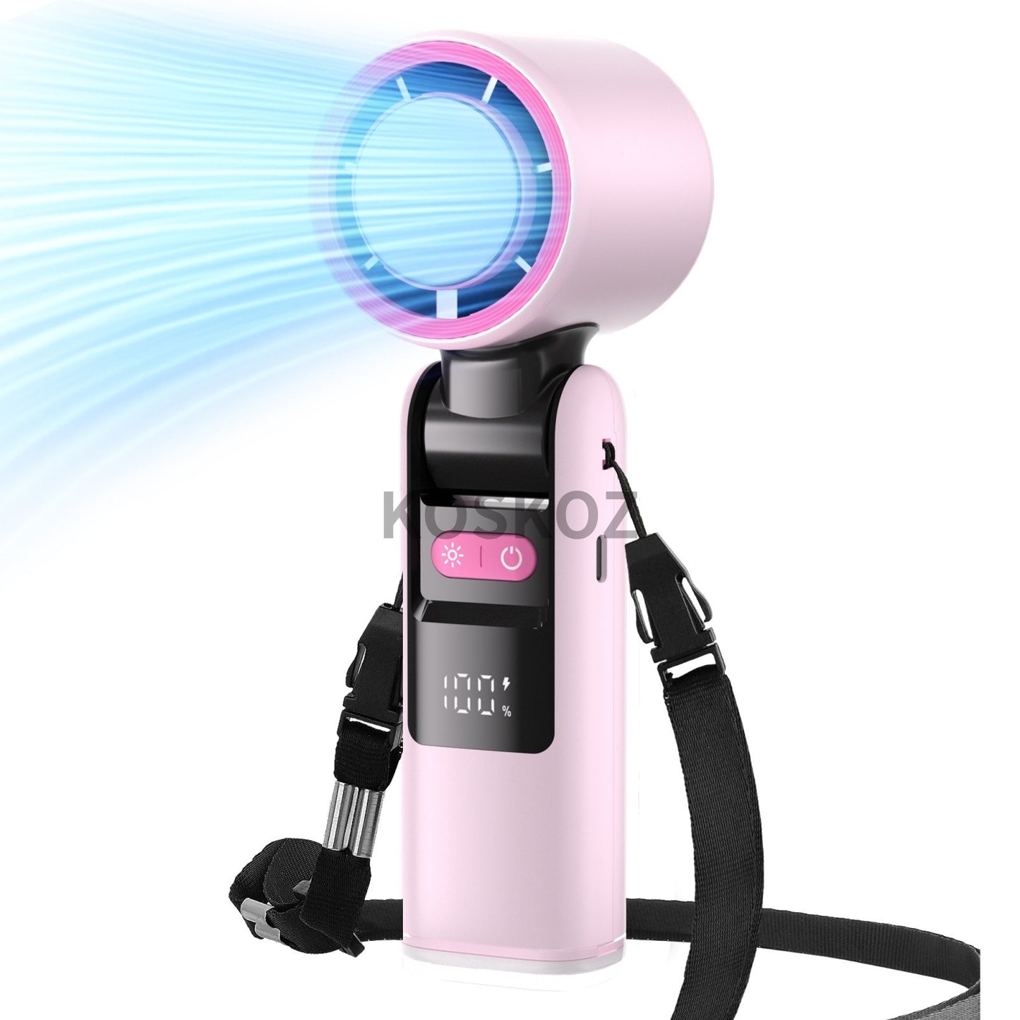 3 IN 1 Handheld Fan, Mini Fan with Flashlight and Cooling, with Air Turbo Cooling Fan for Outdoor Activities, Travel, Working