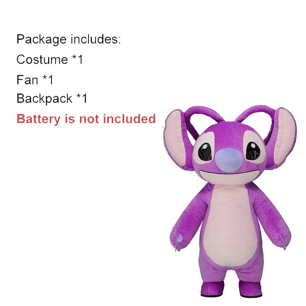 Inflatable Colored Eyeless Monster Costume Mascot Parade Adult Character Cosplay Halloween Wedding Party Event Plush Set