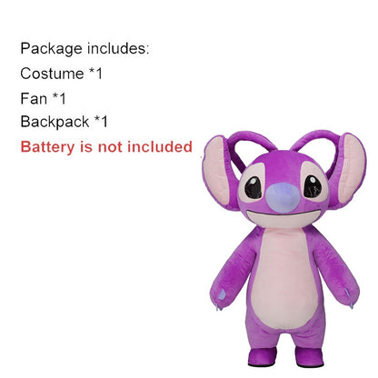 Inflatable Colored Eyeless Monster Costume Mascot Parade Adult Character Cosplay Halloween Wedding Party Event Plush Set