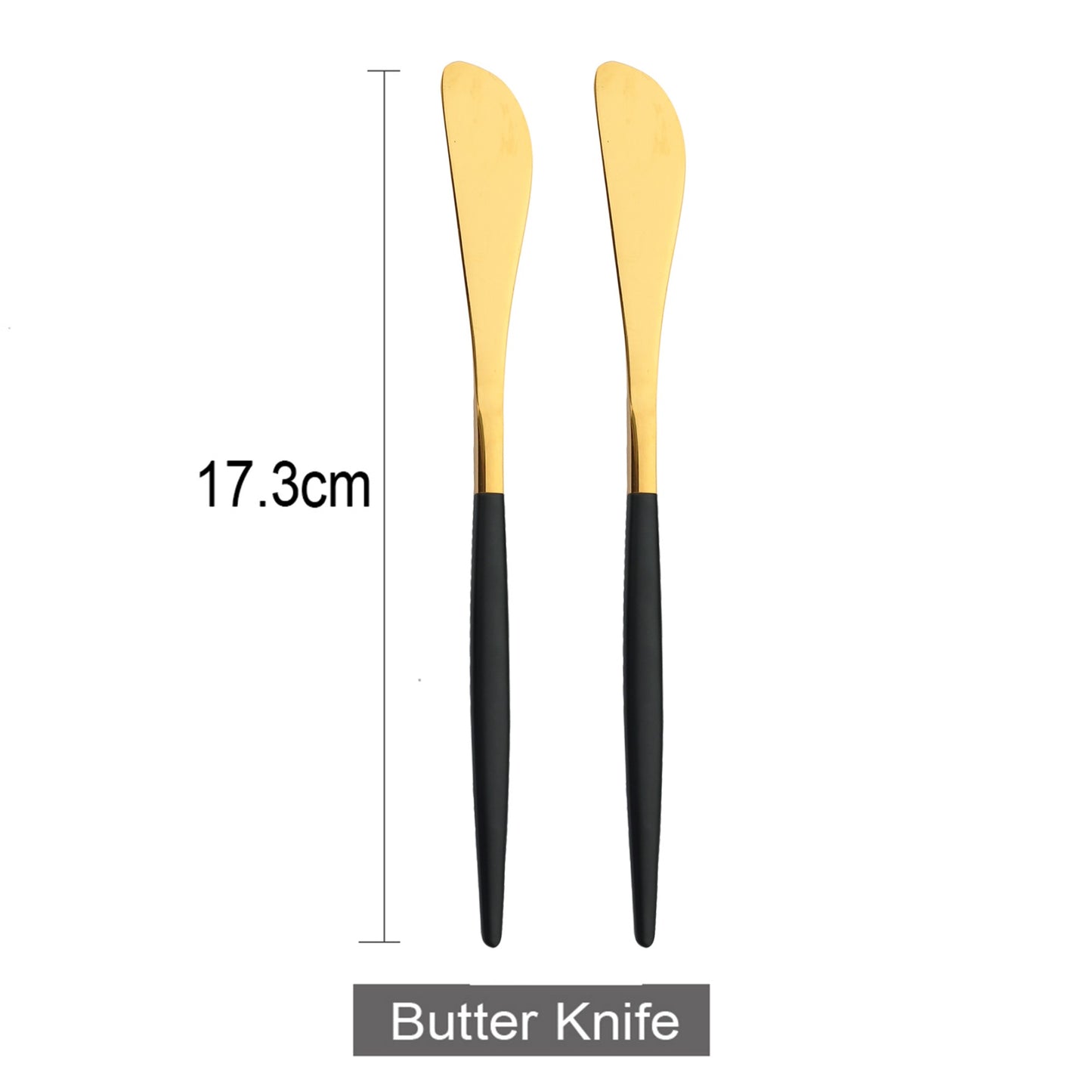Black Gold Butter Knife Matte Stainless Steel Cutlery Cheese Dessert Jam Spreaders Cream Knifes Gold Dessert Tool Utensil