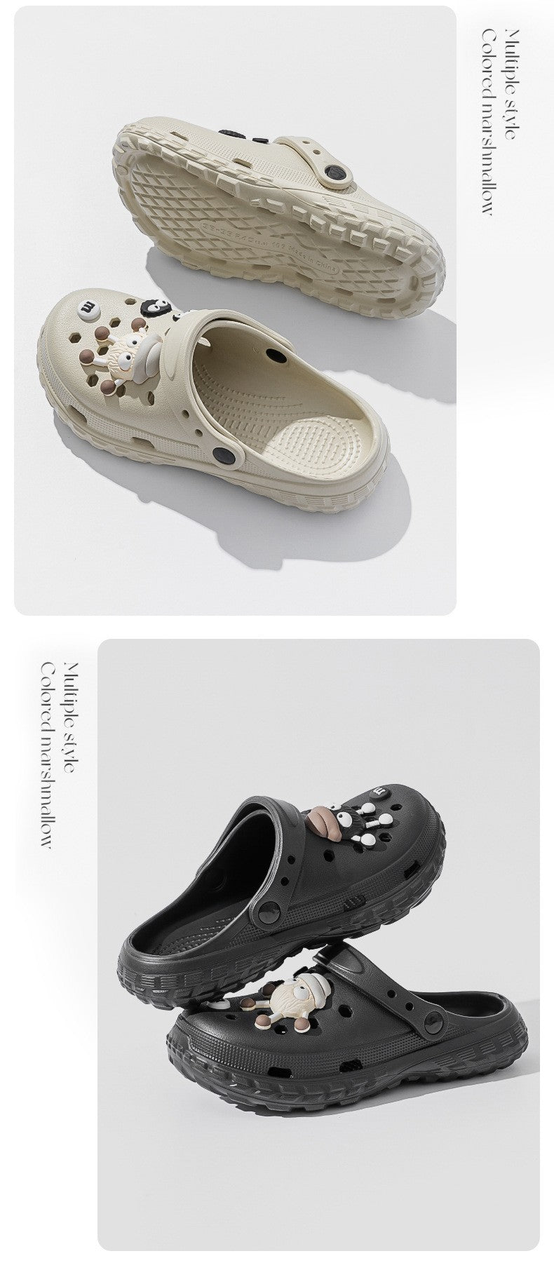 Slippers with holes, men's shoes, 2025 new model, medical nurse EVA anti slip and anti odor outer wear, women's beach sandals