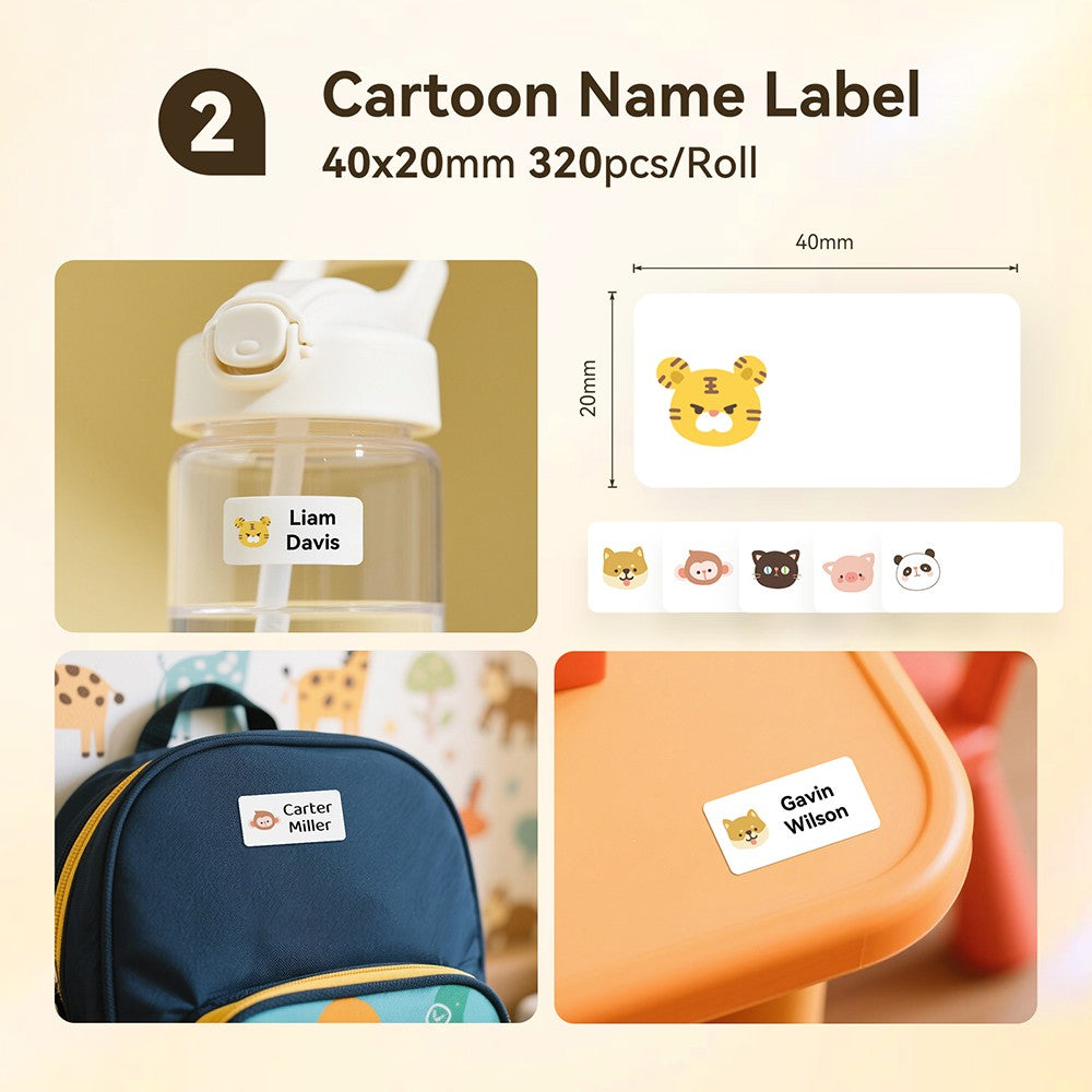 NIIMBOT B1 Portable Thermal Printer With Tapes 2 Inch Adhesive Label Printer Mini Bluetooth Sticker Maker Support Smartphones PC