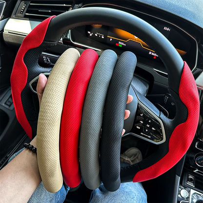 Para Tesla Model 3 Y Capa de Volante de Couro Luxo Antiderrapante Confortável Durável Design Elegante Acessório de Interior de Veículo