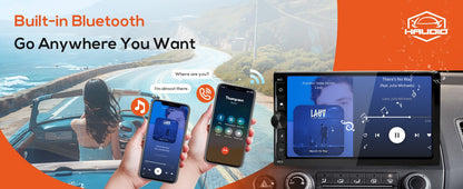 Haudio Double Din Car Stereo, 7" Car Radio with Wireless Carplay/Android Auto/BT 4.1/Backup Camera/Mirror Link/WiFi/FM/AM/RDS