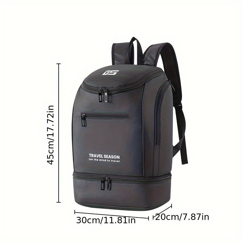 Men Fashionable Sports Backpack with Shoe Compartment Multifunctional Casual Basketball Football Bag Outdoor Fitness Bags