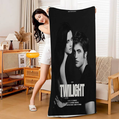 Movie Twilight Cartoon Beach Towel Cute Kawaii Room Decor Bath Girls Children Hand Towels For Bathroom Shower