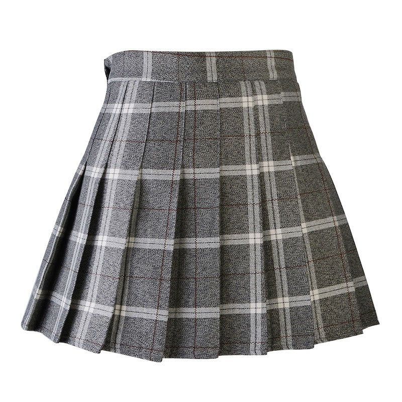 Harajuku 0Women Pleat Skirt 0Preppy Style Plaid 0Mini Cute Japanese School Uniforms Ladies Jupe Kawaii