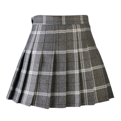 Harajuku 0Women Pleat Skirt 0Preppy Style Plaid 0Mini Cute Japanese School Uniforms Ladies Jupe Kawaii