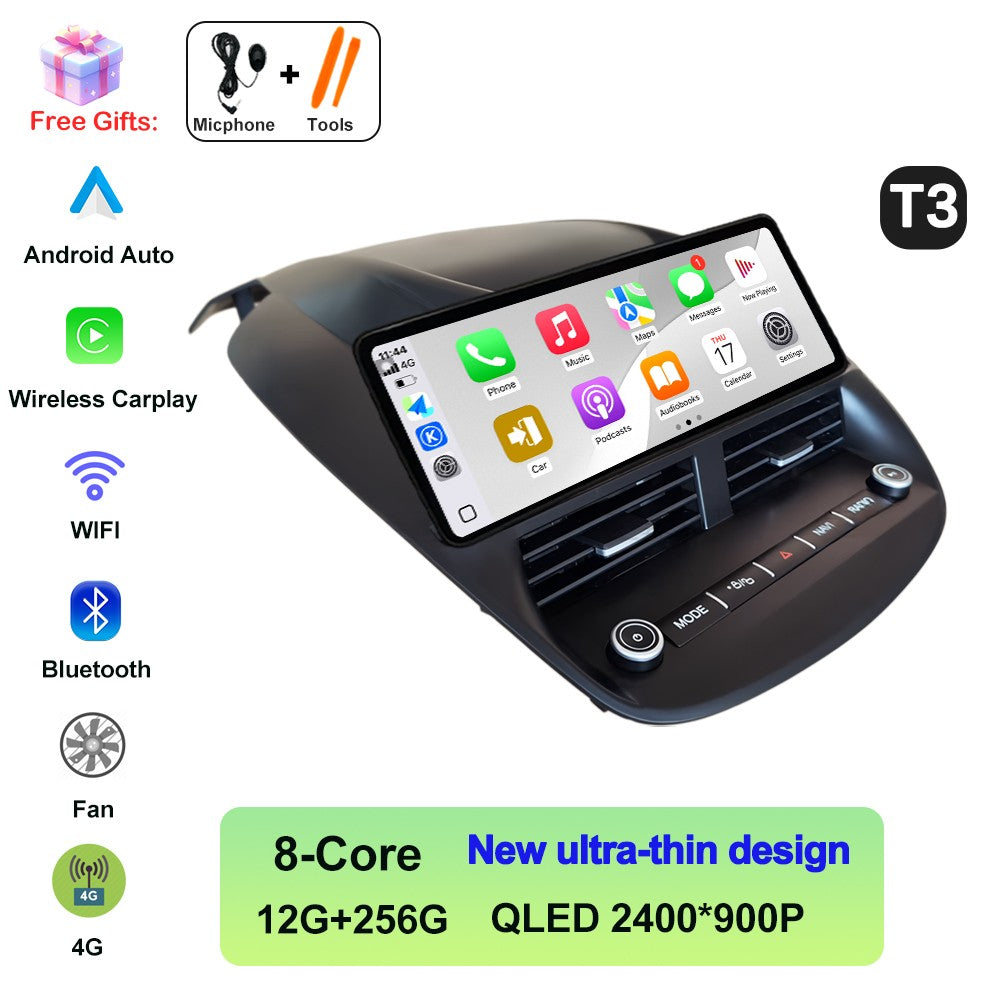 Android 14 Para Ford Kuga 2013-2018 Carplay Sem Fio Tela Multimídia Touch Screen Android Auto Unidade Central Navegação GPS BT DVR