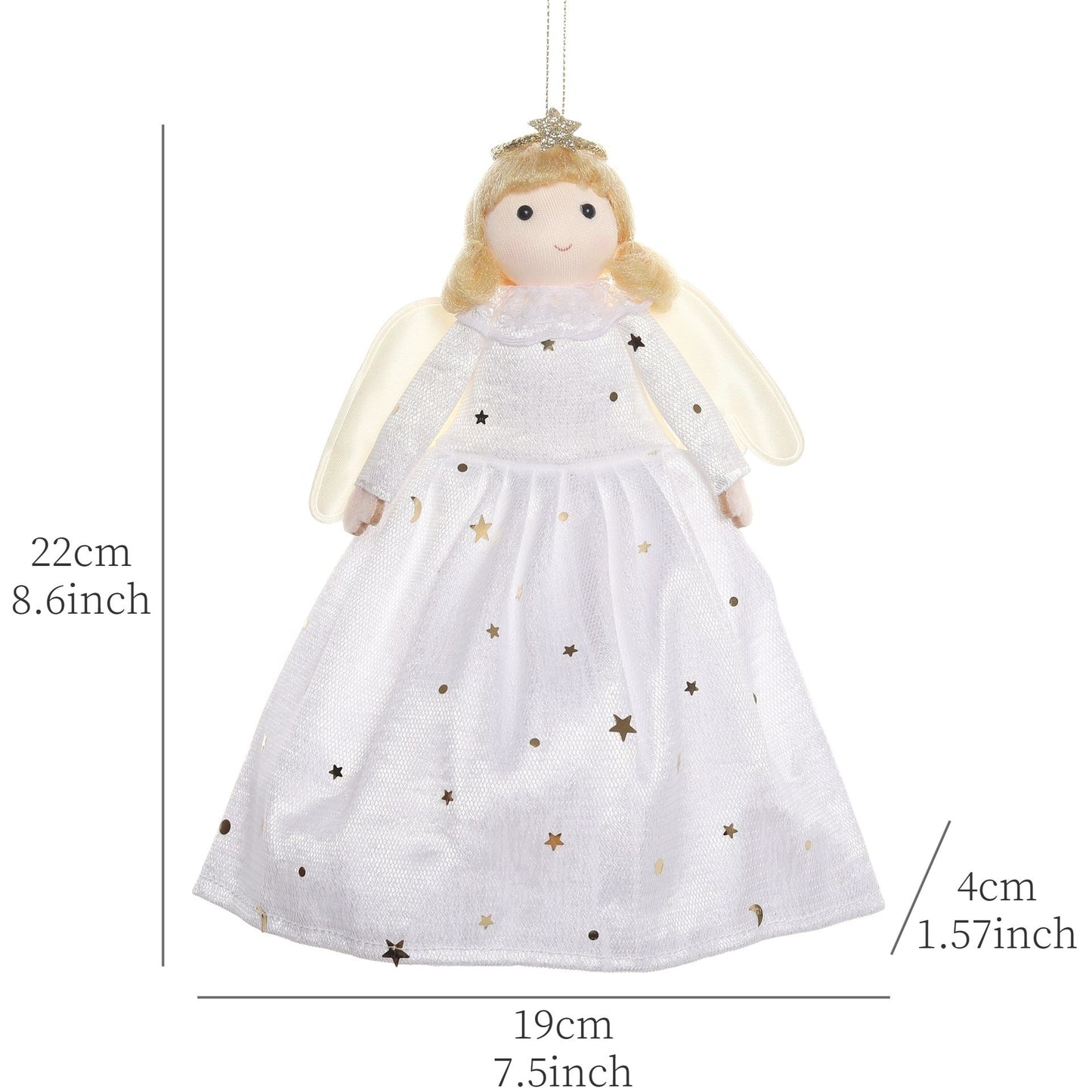 2024 New Year Gift Cute Christmas Angel Doll Xmas Tree Ornament Noel Deco Christmas Decoration for Home Natal Navidad 2023 Decor