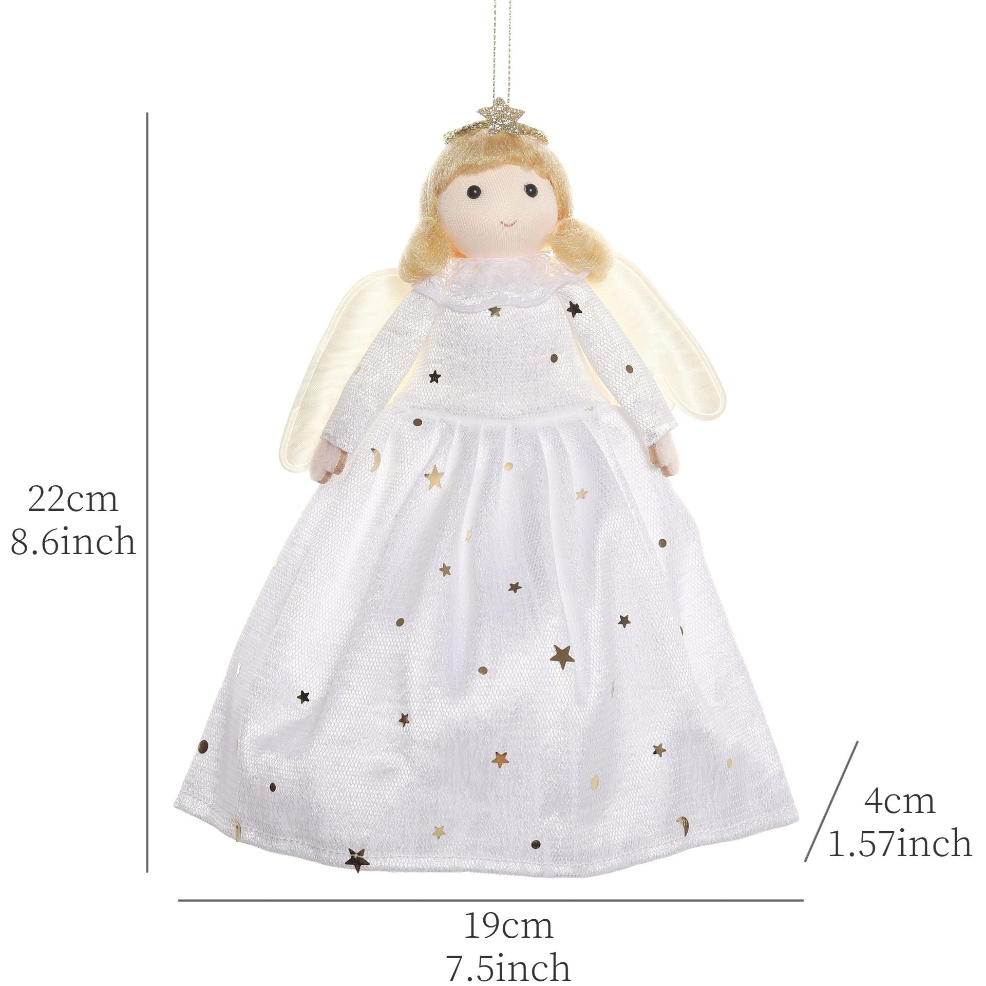 2024 New Year Gift Cute Christmas Angel Doll Xmas Tree Ornament Noel Deco Christmas Decoration for Home Natal Navidad 2023 Decor