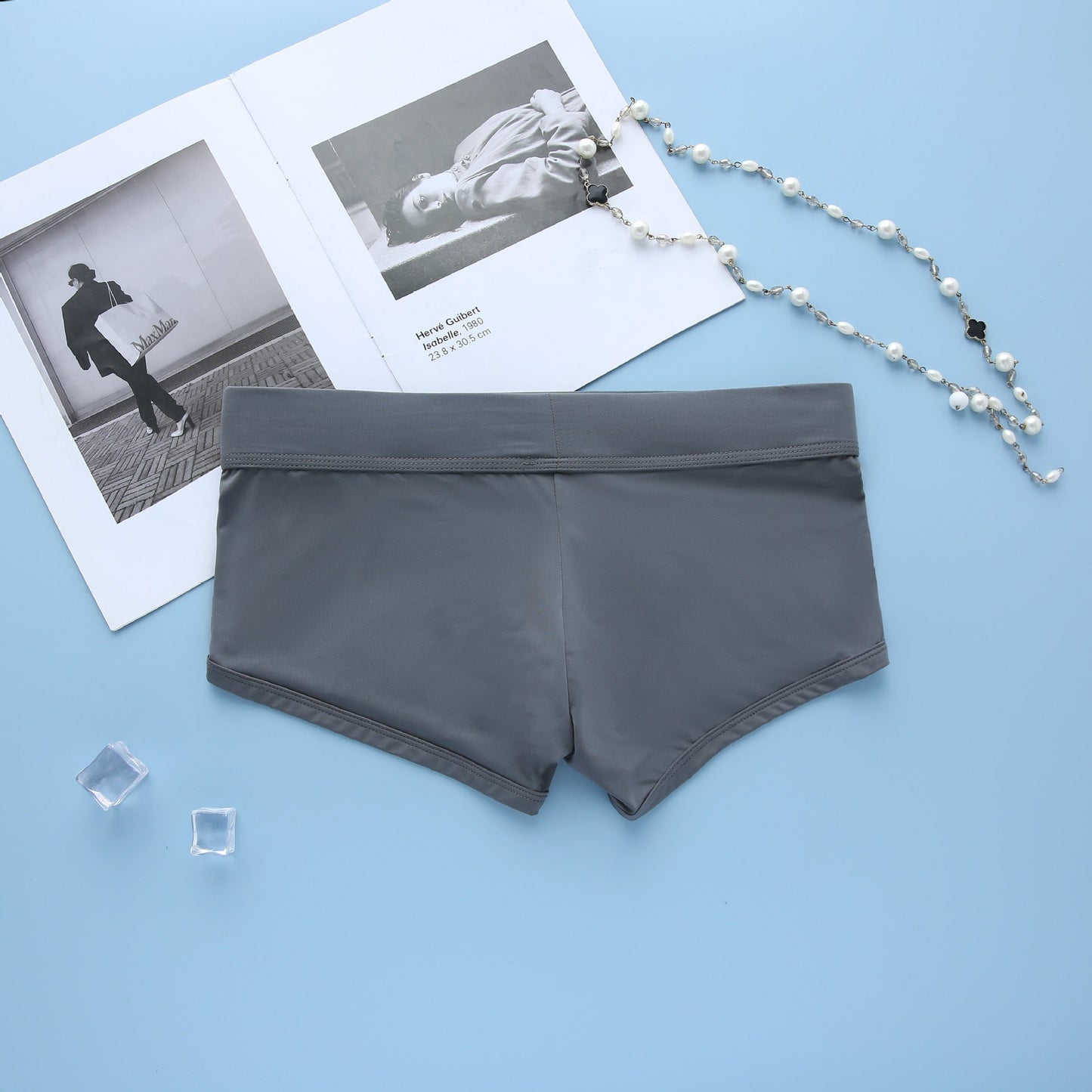 Men's simple underwear milk silk comfortable sports boxers AUSSIEBUM-M218