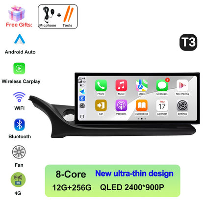 Central Multimídia Automotiva QLED 2400*900P Touch Screen para Mazda ATENZA Mazda 6 2020-2022 12.3 polegadas DSP Estéreo 4G Bluetooth DVR