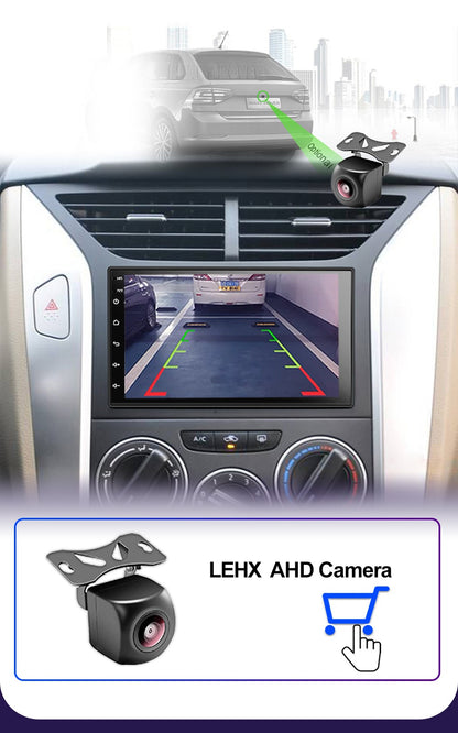 LEHX Universal 7 Inch 2 din Android 15 Car Radio 2.5D QLED Screen Car Multimedia Player Carplay Android Auto Stereo Autoradio