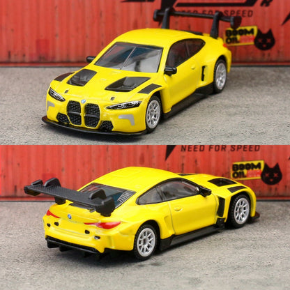 1/64 BMW M4 GT3 Toy Car Model CCA MSZ 1:64 Diecast Vehicle Miniature Free Wheels Collection Suitable for Hot Wheels Gift Kid