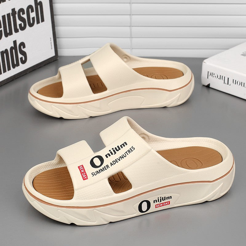 New Summer Men Massage Slippers Sides Indoor Outdoor Sandals Soft Sole Slides Male Flip-flops Men's Sandals Beach Casual Shoes