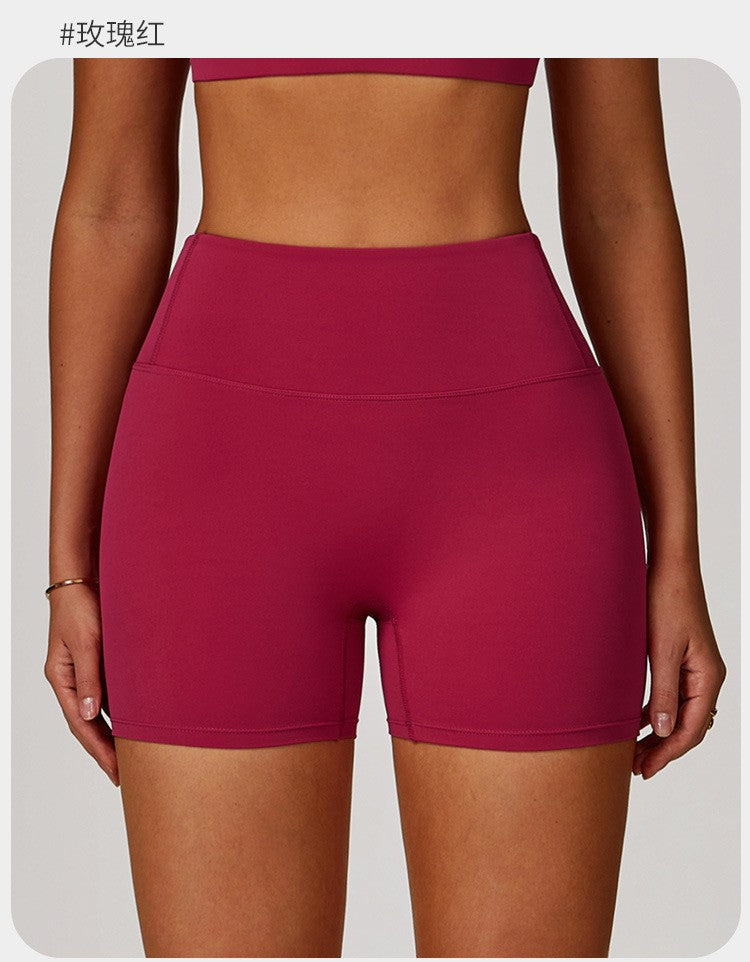 SWELTERING Gym Fitness Shorts Running Cycling Sports Shorts Breathable Workout Short Leggings High Waist Fitness Yoga Shorts