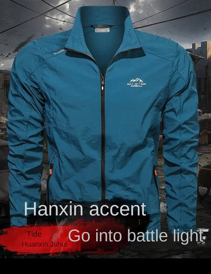 2025 Mens Sportswear Spring Summer Tracksuit 2 Piece Sets Sports Suit Sun Jacket + Pant Running Set Male Gym Exercise Clothing