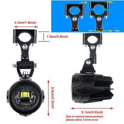 Melhore as luzes auxiliares de neblina da sua motocicleta Lâmpada mais brilhante 40W 6000K para BMW R1200GS F800GS F700GS F650 K1600