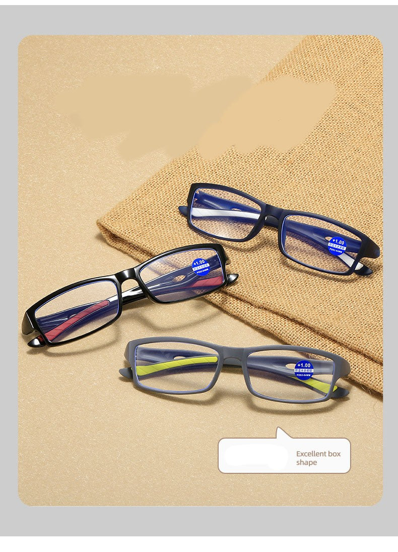 Fashion Reading Glasses Man Sport Non-Slip Anti Blue Light Women Style High Definition Computer Eyeglass+1.0+2.0+3.0+4.0