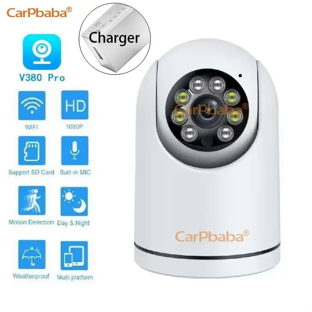 CARPBABA WIFI IP Camera 2MP YOOSEE ICSEE V380Pro YIIOT Surveillance Color Night Vision Security Protection Wireless Smart Home